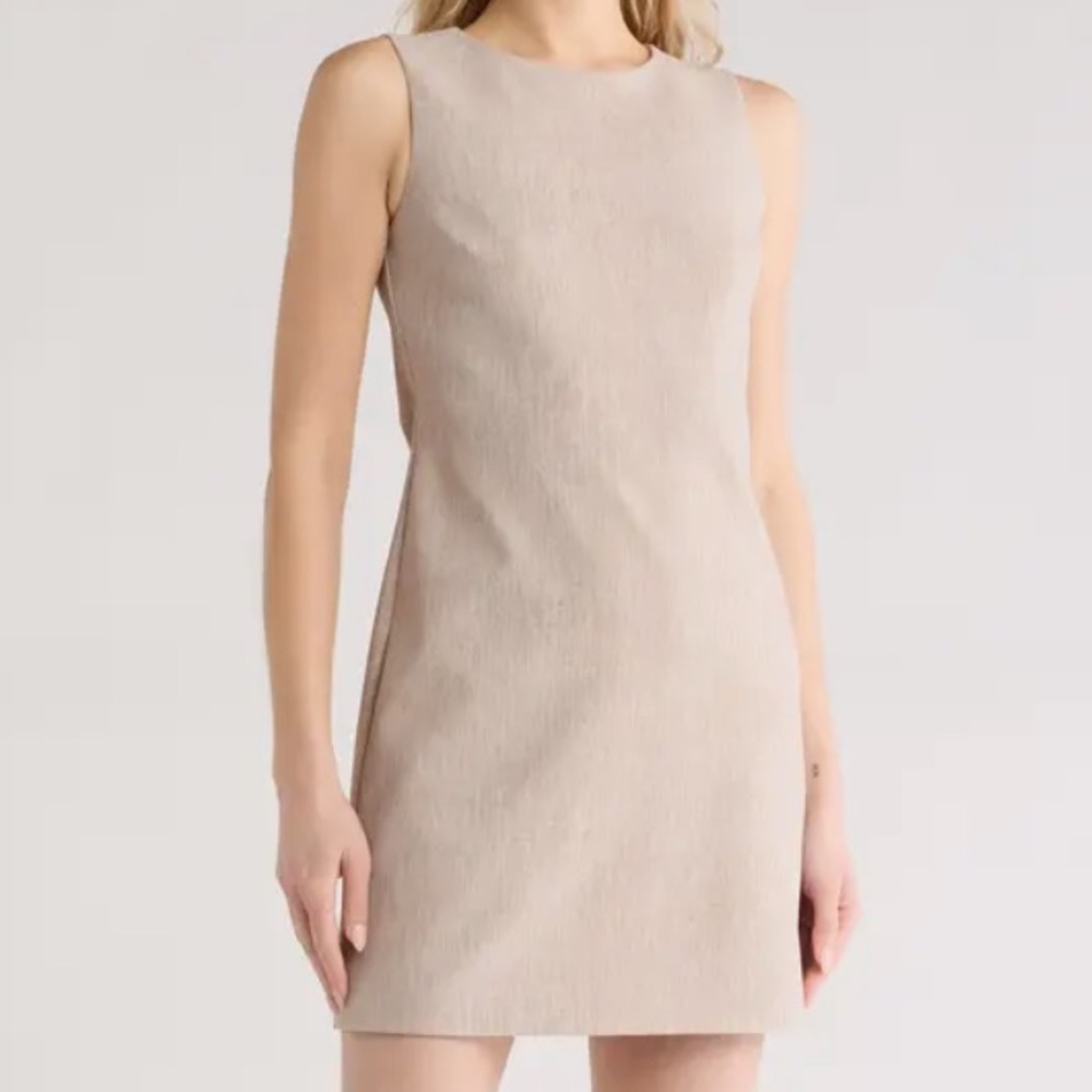 Theory Easy Shift Dress Multi Strand Linen NWTS